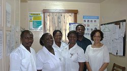 Motec with Akosombo Male ward Nursing Staff, April 2009