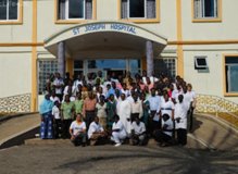 Post lecture photo at Koforidua St. Joseph's Hospital